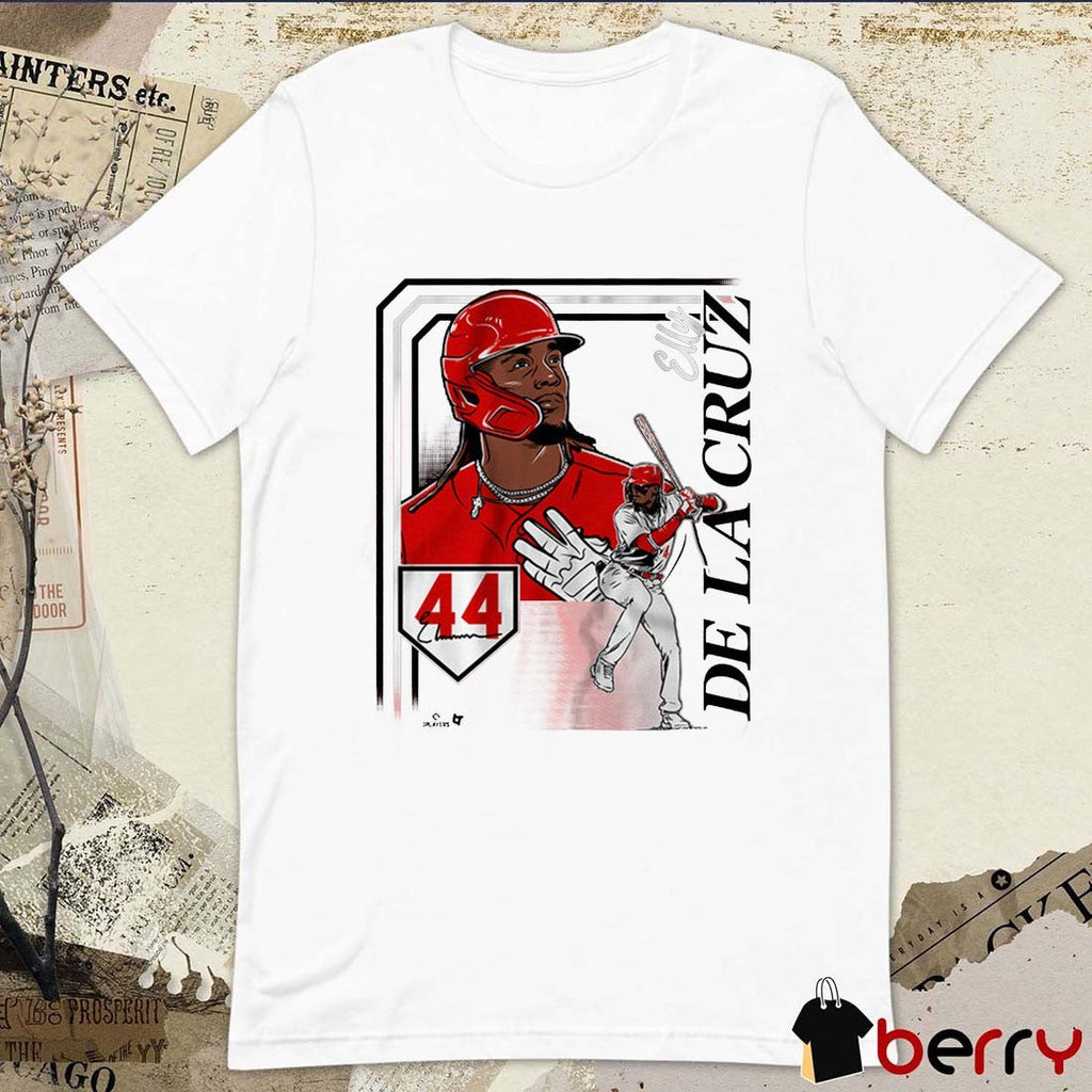Elly De La Cruz 44 Collage Frame Cincinnati Reds MLB Signature t-shirt