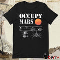 Elon Musk Wearing Occupy Mars Starship Rocket t-shirt