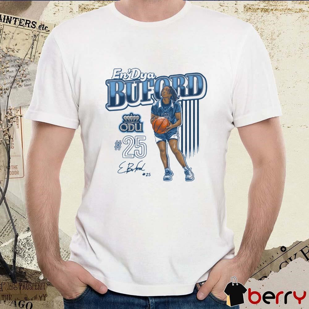 En’Dya Buford 25 Old Dominion Monarchs Carolina Classics Graphic Signature t-shirt