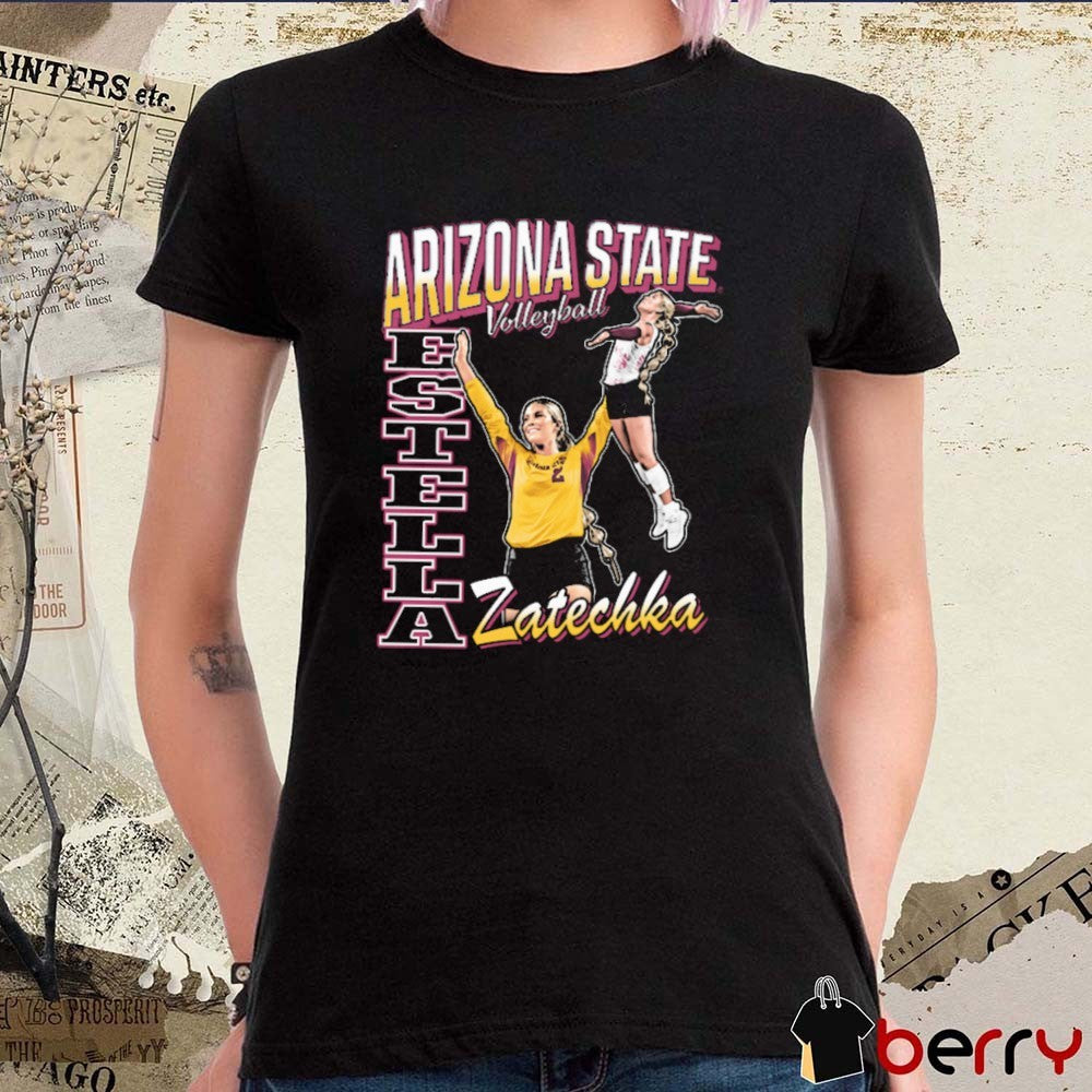 Estella Zatechka Spike Arizona State Sun Devils Volleyball 2025 NCAA Graphic t-shirt