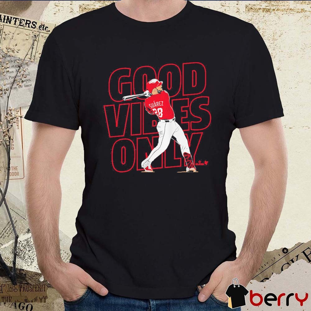 Eugenio Suarez Good Vibes Only Cincinnati Reds MLB t-shirt
