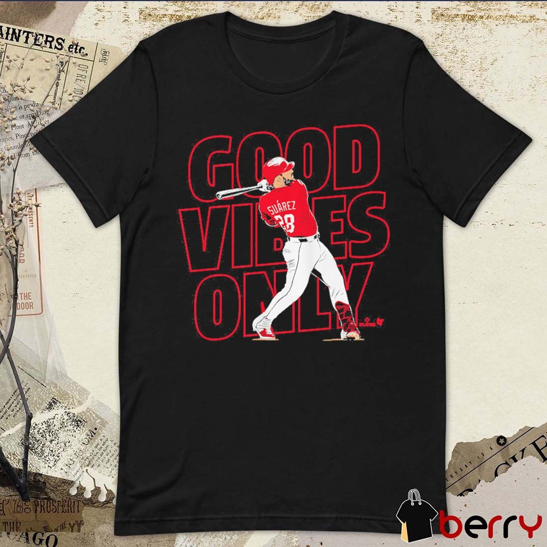 Eugenio Suarez Good Vibes Only Cincinnati Reds MLB t-shirt
