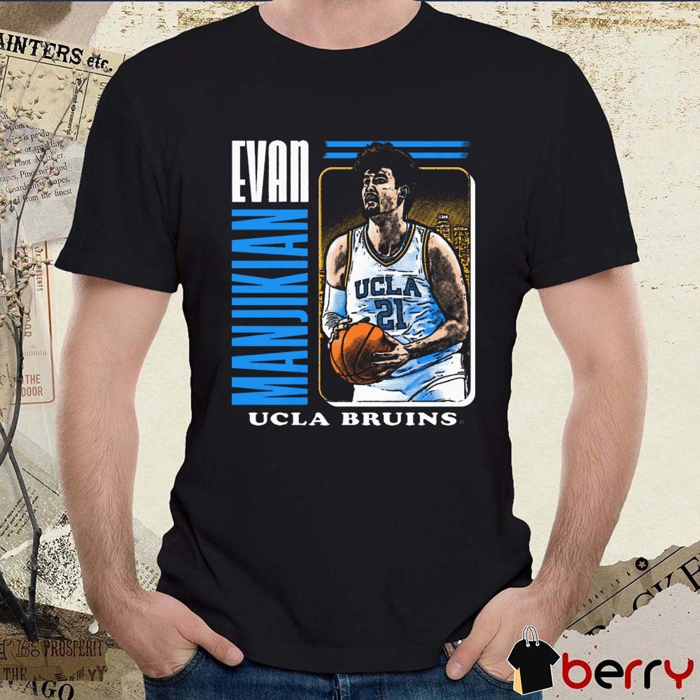 Evan Manjikian UCLA Bruins basketball NCAA March Madness 2025 Painting t-shirt