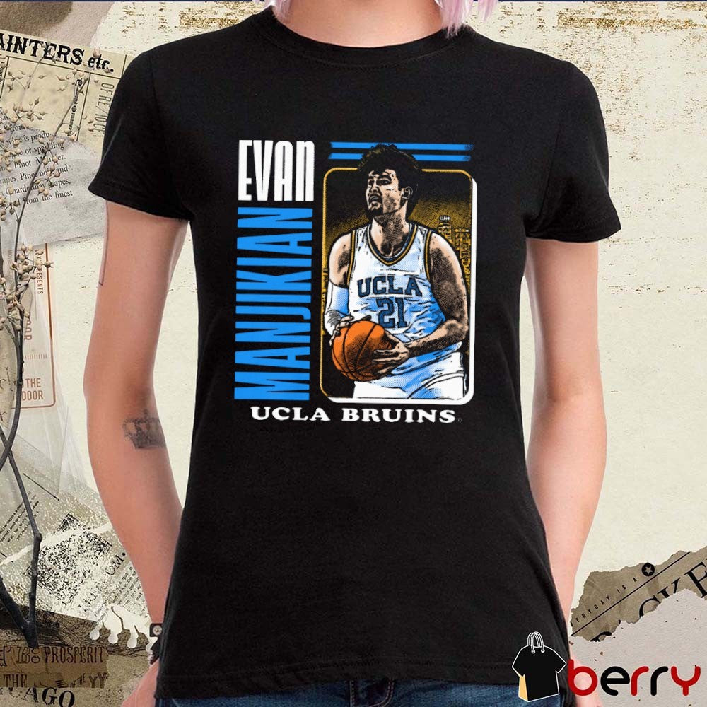 Evan Manjikian UCLA Bruins basketball NCAA March Madness 2025 Painting t-shirt