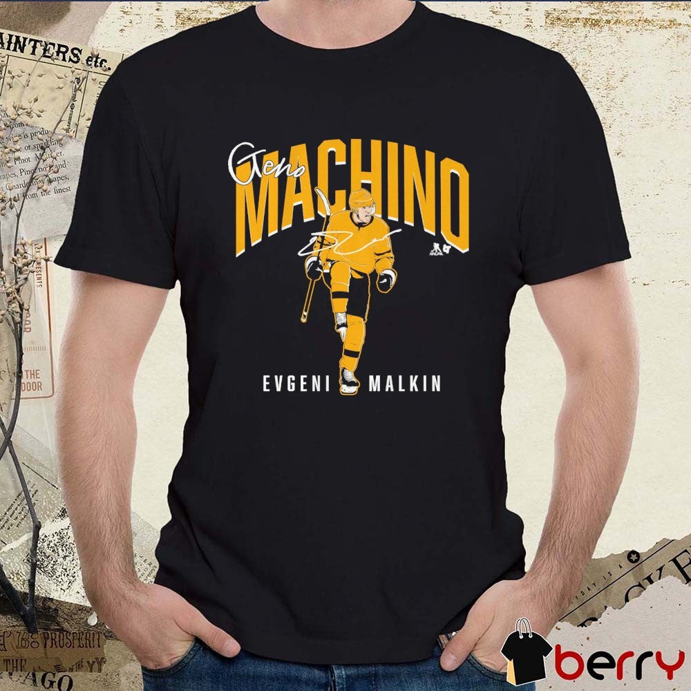 Evgeni Malkin Geno Machino Pittsburgh Penguins Hockey Signature t-shirt