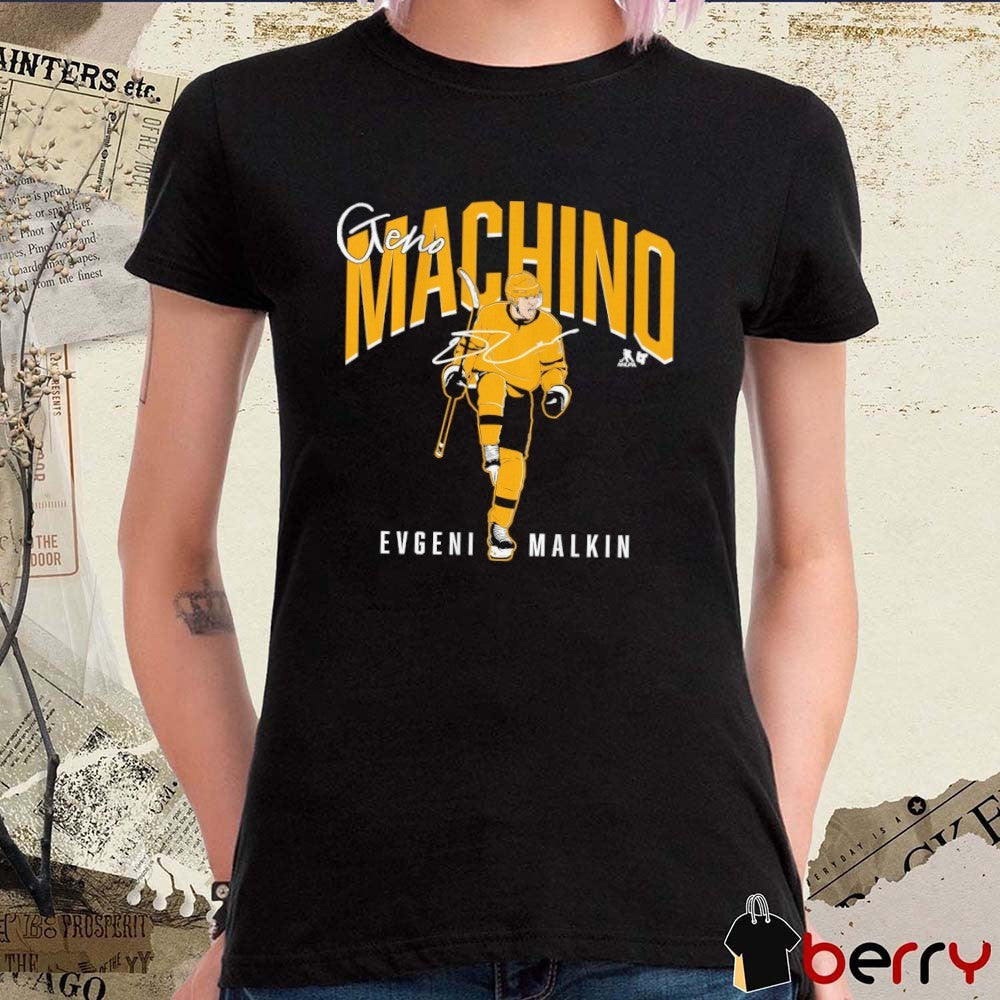 Evgeni Malkin Geno Machino Pittsburgh Penguins Hockey Signature t-shirt