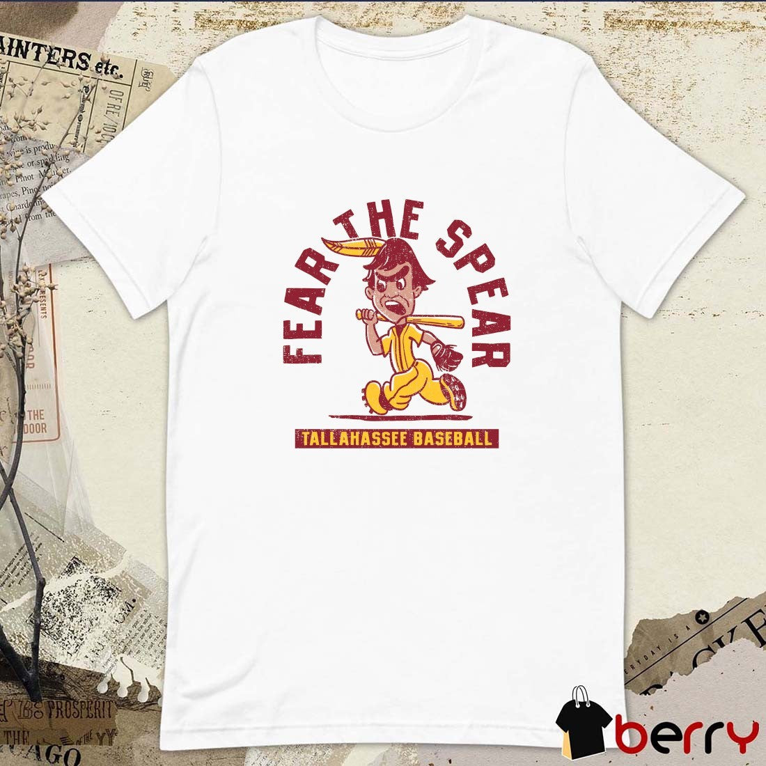 FL Fear The Spear Tallahassee Retro Baseball t-shirt