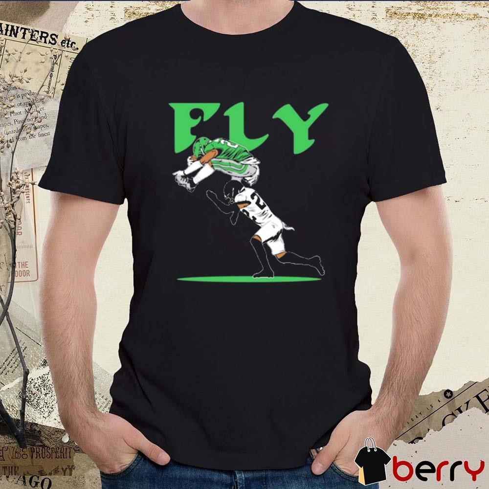 FLY Philly Saquon Barkley No-Look Hurdle Philadelphia Eagles NFL t-shirt