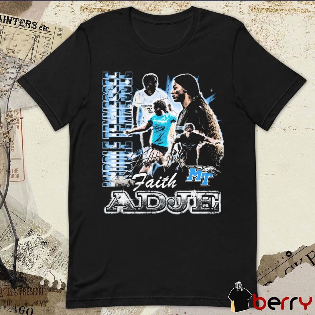 Faith Adje Middle Tennessee 90s Retro Signature Graphic t-shirt