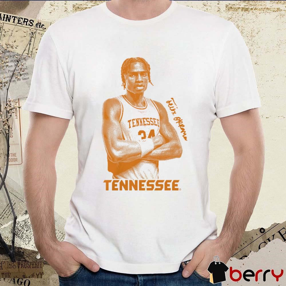 Felix Okpara Tennessee Volunteers Basketball Portrait Graphic t-shirt