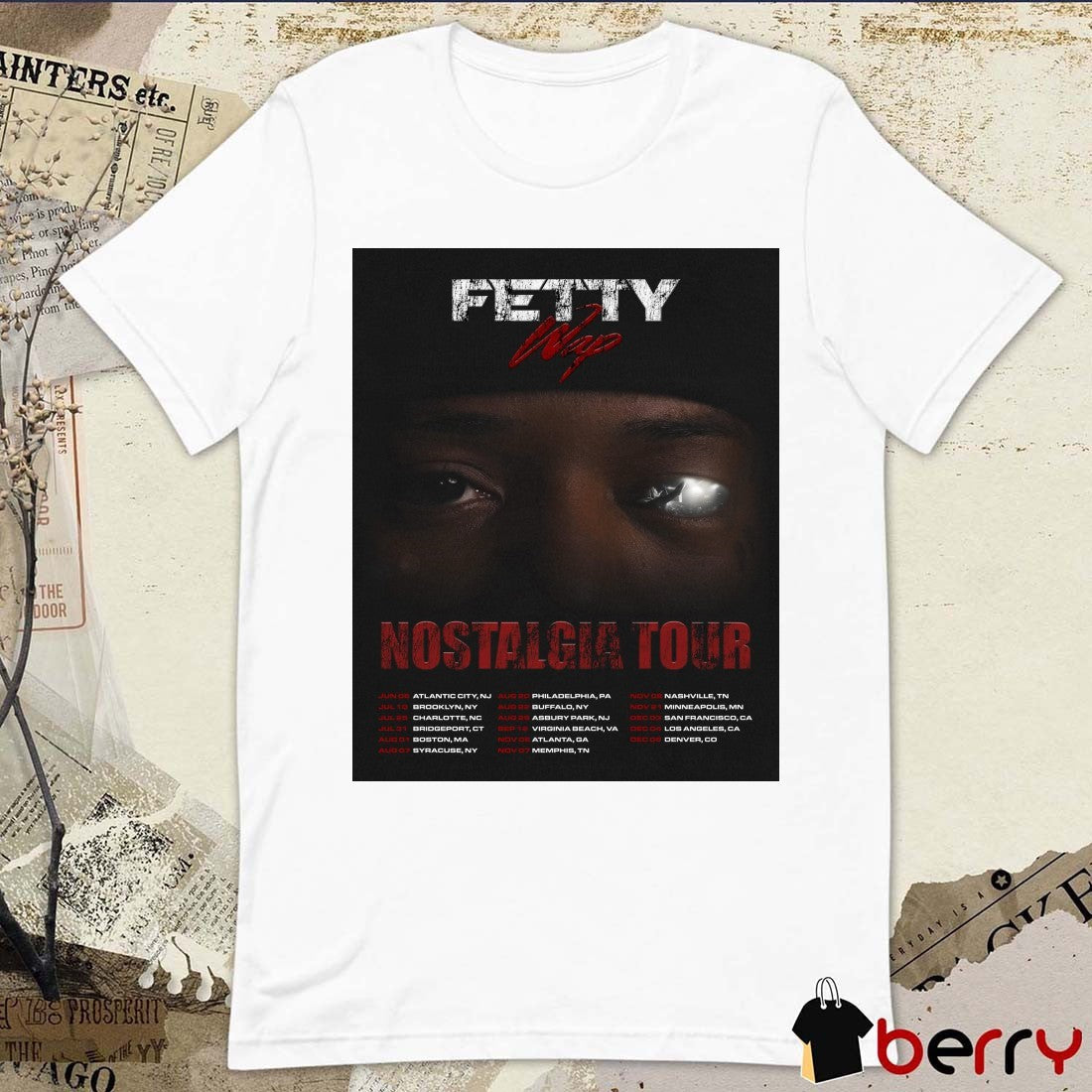 Fetty Wap Nostalgia Tour June 06 – December 06 2026 Poster t-shirt