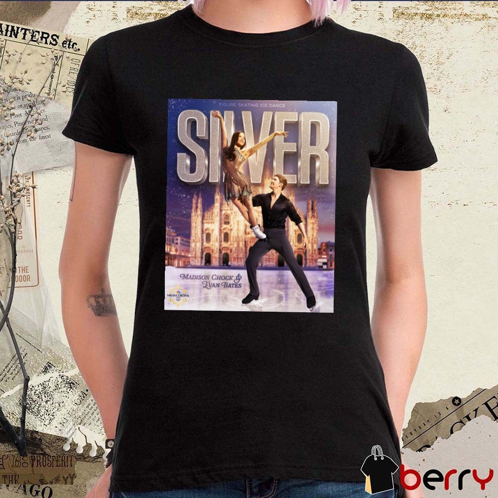 Figure Skating Ice Dance Silver Madison Chock and Evan Bates Poster t-shirt