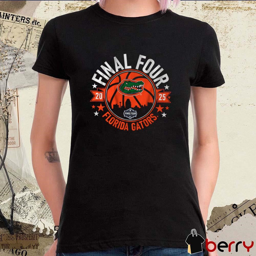 Final Four Florida Gators NCAA Men’s Basketball Tournament March Madness 2025 Logo t-shirt
