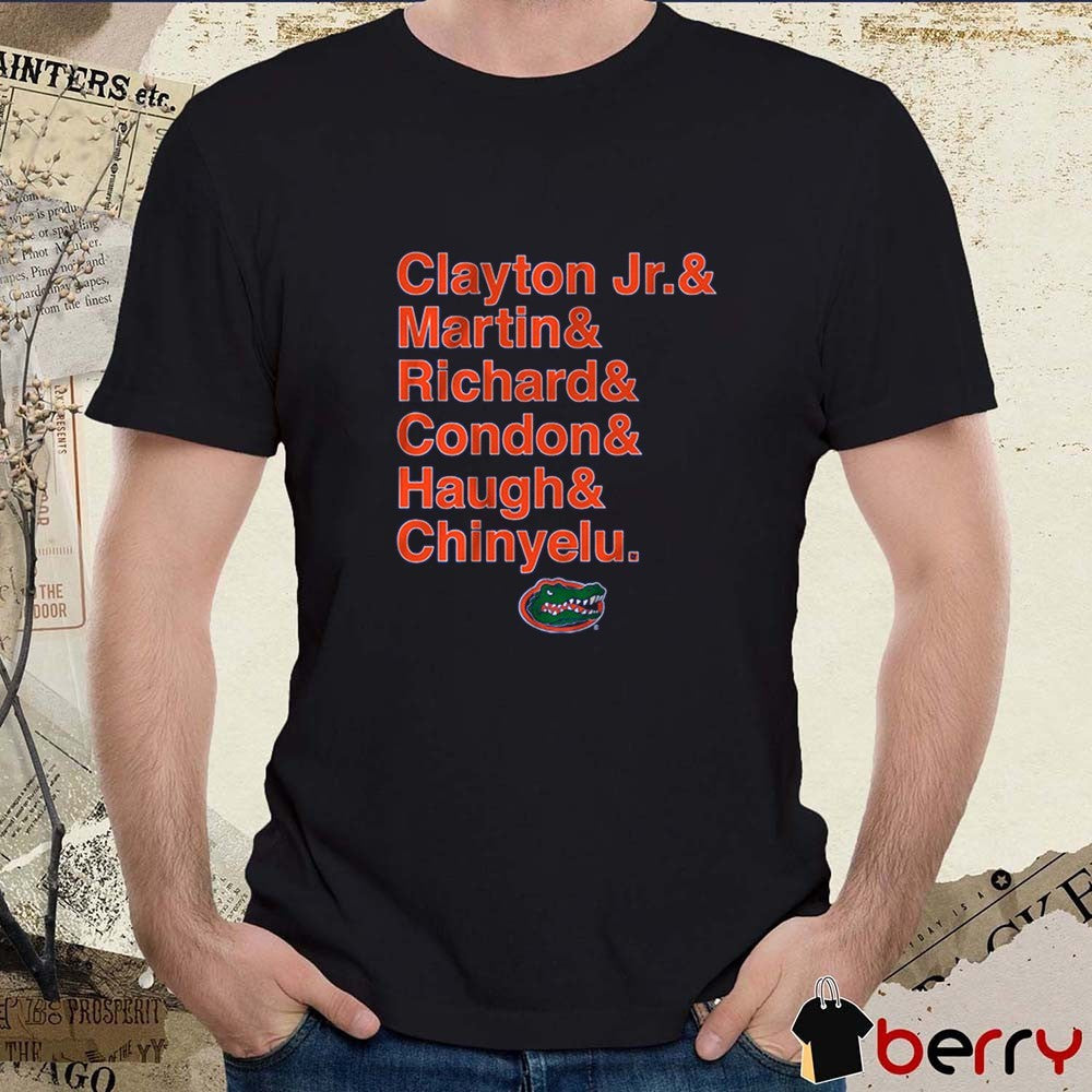 Florida Gators Basketball 2025 Clayton Jr. Martin and Richard and Condon and Haugh and Chinyelu t-shirt
