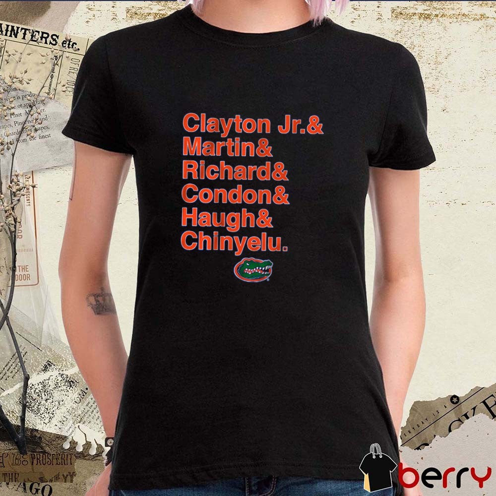Florida Gators Basketball 2025 Clayton Jr. Martin and Richard and Condon and Haugh and Chinyelu t-shirt