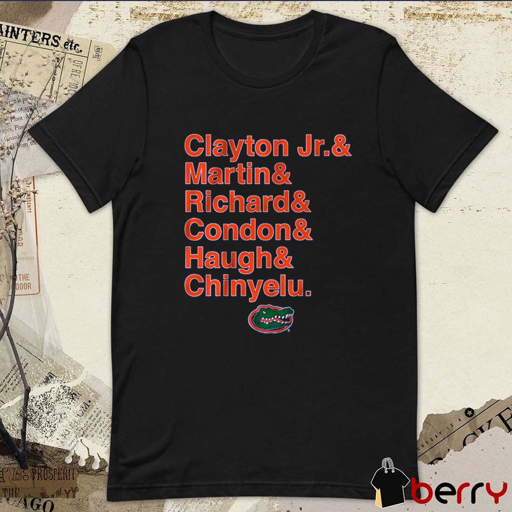 Florida Gators Basketball 2025 Clayton Jr. Martin and Richard and Condon and Haugh and Chinyelu t-shirt
