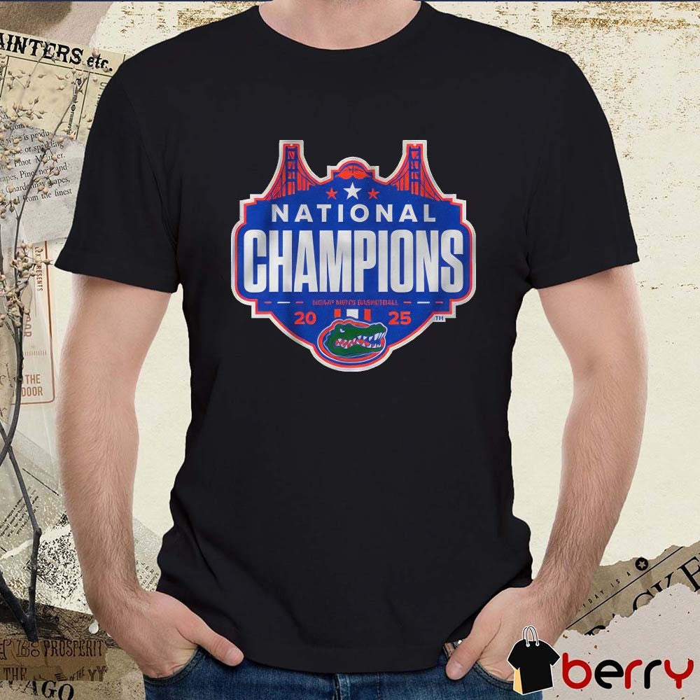 Florida Gators Basketball 2025 NCAA Men’s Basketball National Champions Logo t-shirt