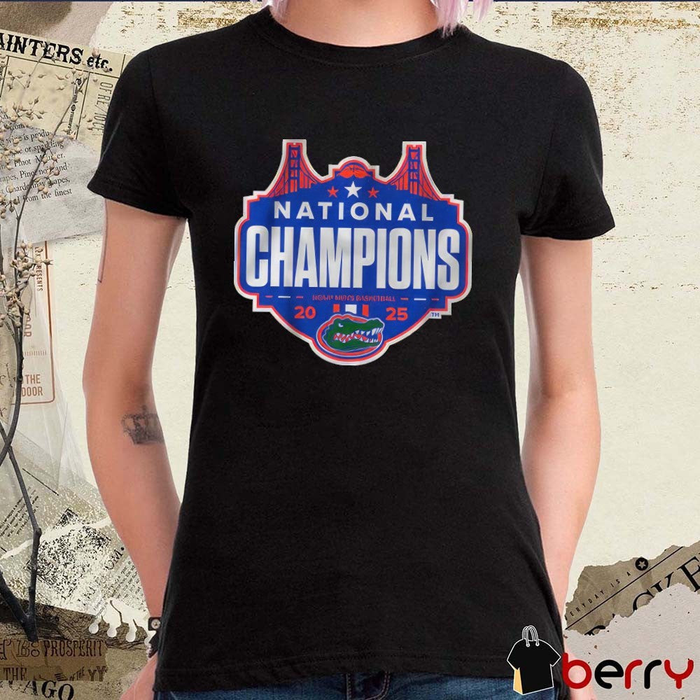 Florida Gators Basketball 2025 NCAA Men’s Basketball National Champions Logo t-shirt