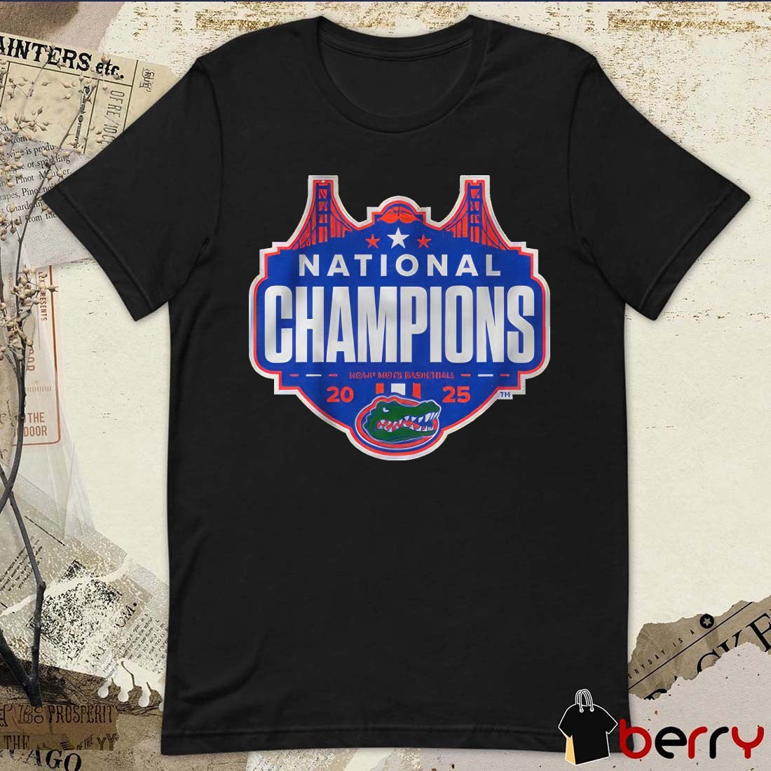 Florida Gators Basketball 2025 NCAA Men’s Basketball National Champions Logo t-shirt