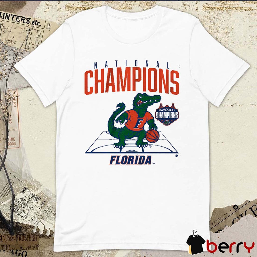 Florida Gators Basketball 2025 NCAA Men’s Basketball National Champions Mascot Win Houston Cougars t-shirt