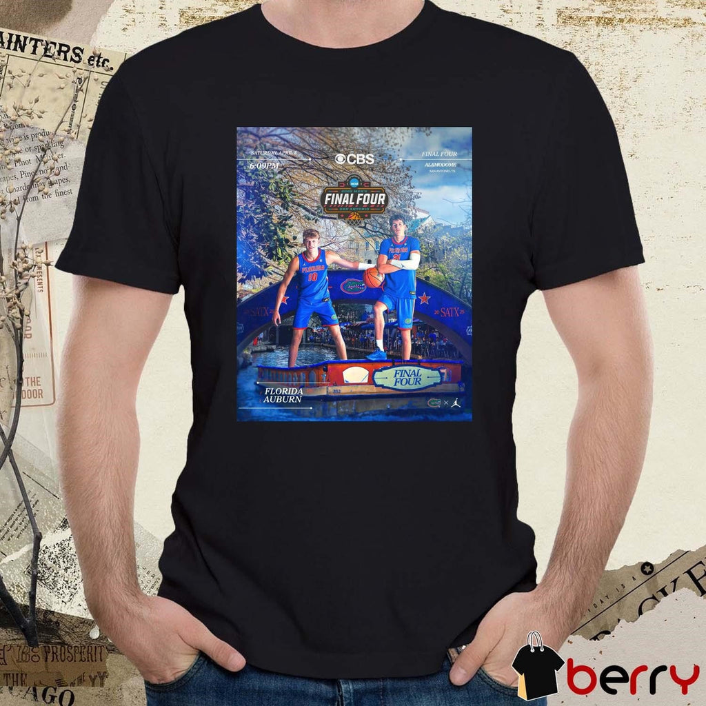 Florida Gators Men’s Basketball vs Auburn Tigers National Championship Final Four NCAA 2025 April 5 t-shirt