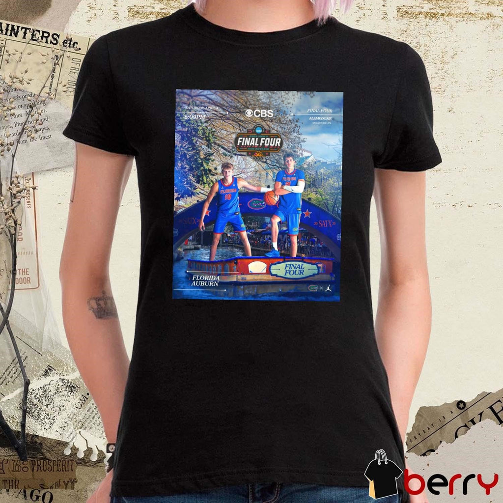 Florida Gators Men’s Basketball vs Auburn Tigers National Championship Final Four NCAA 2025 April 5 t-shirt