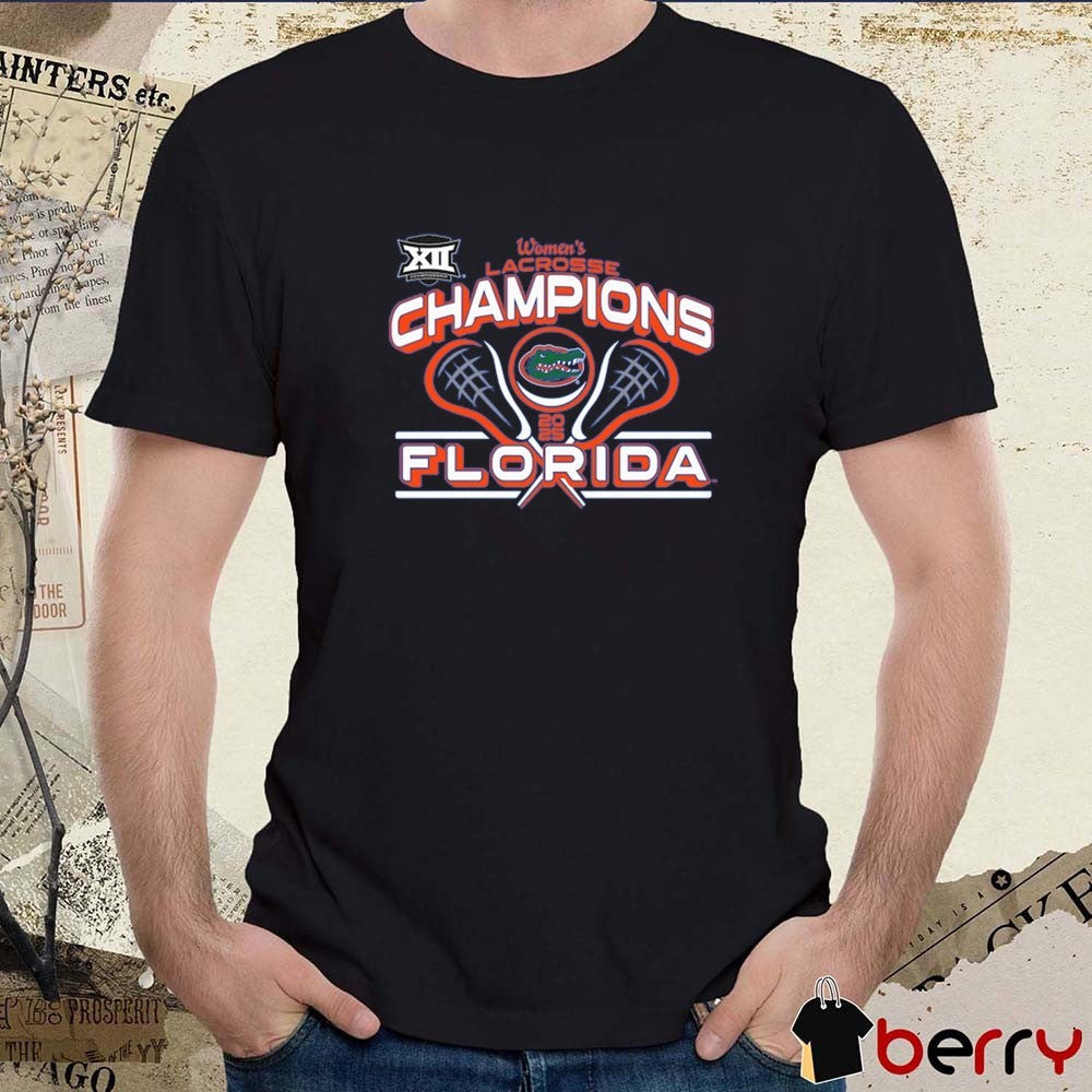 Florida Gators NCAA Big 12 Women’s Lacrosse Conference Tournament Champions 2025 t-shirt