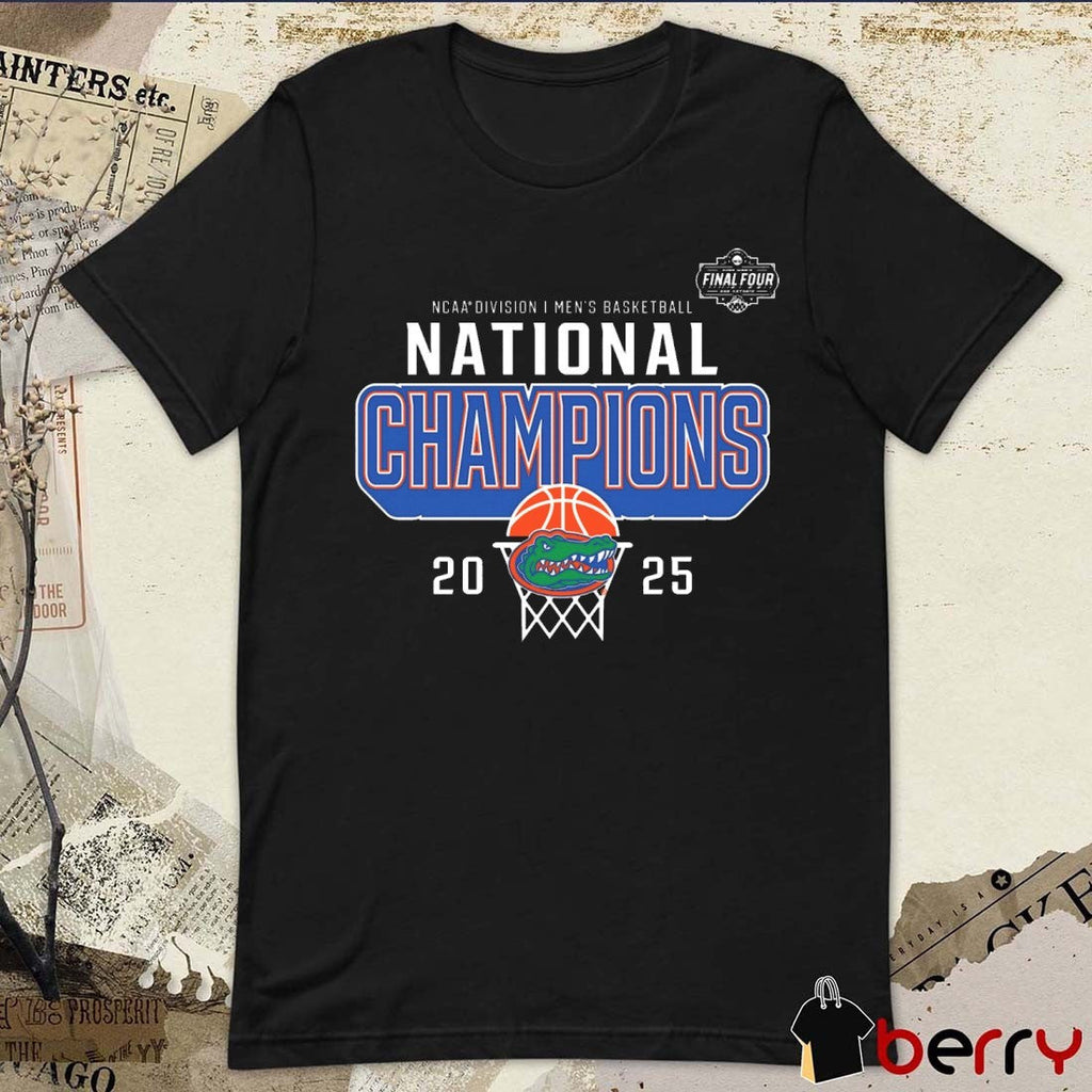 Florida Gators NCAA Division I Men’s Basketball National Champions Core Final Four Win Houston Cougars 2025 t-shirt