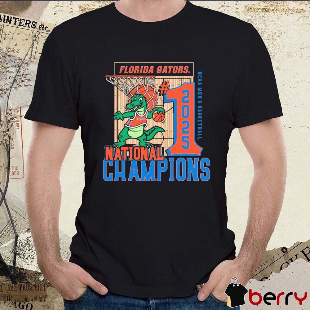 Florida Gators NCAA Men’s Basketball National Champions 2025 Mascot Comfort Colors t-shirt