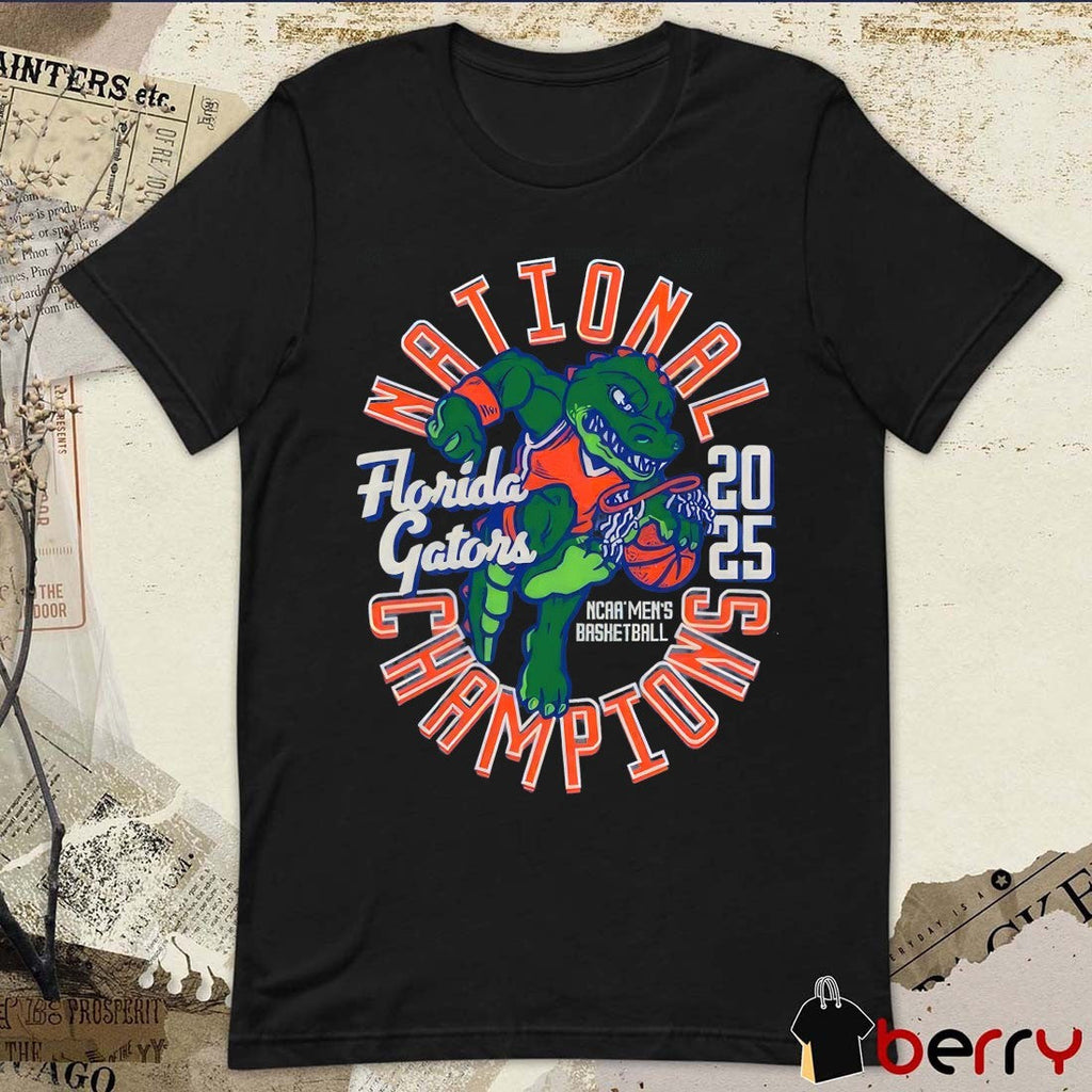Florida Gators NCAA Men’s Basketball National Champions Comfort Colors Mascot 2025 Graphic t-shirt