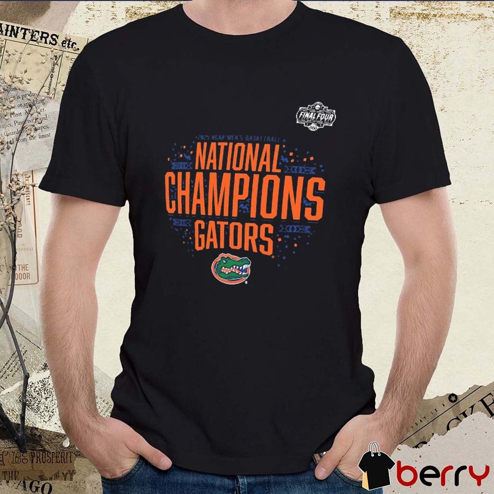 Florida Gators NCAA Men’s Basketball National Champions Final Four Locker Room 2025 Win Houston Cougars t-shirt
