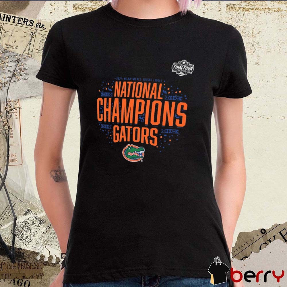 Florida Gators NCAA Men’s Basketball National Champions Final Four Locker Room 2025 Win Houston Cougars t-shirt