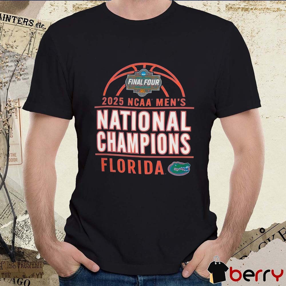 Florida Gators NCAA Men’s Basketball National Champions Final Four Win Houston Cougars 2025 t-shirt