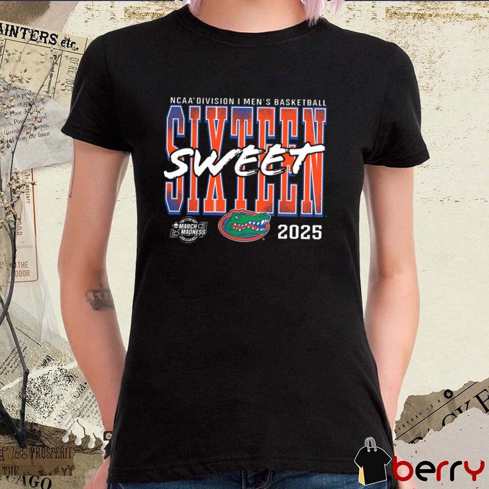 Florida Gators NCAA Tournament Division I Men’s Basketball Tournament March Madness Sweet Sixteen 2025 t-shirt