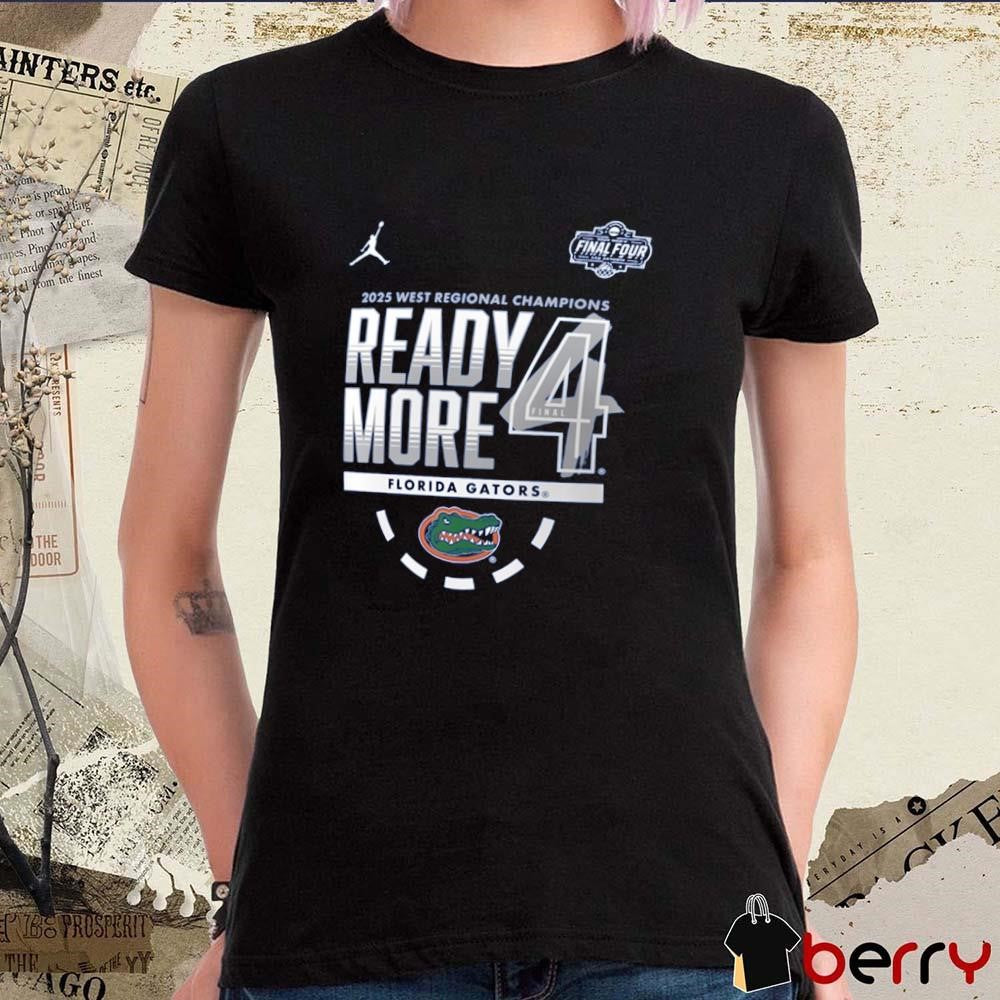 Florida Gators West Regional Champions NCAA Men’s Basketball Tournament March Madness Final Four 2025 Logo t-shirt