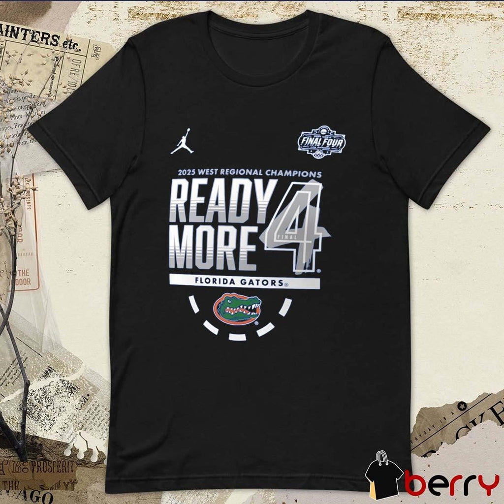 Florida Gators West Regional Champions NCAA Men’s Basketball Tournament March Madness Final Four 2025 Logo t-shirt