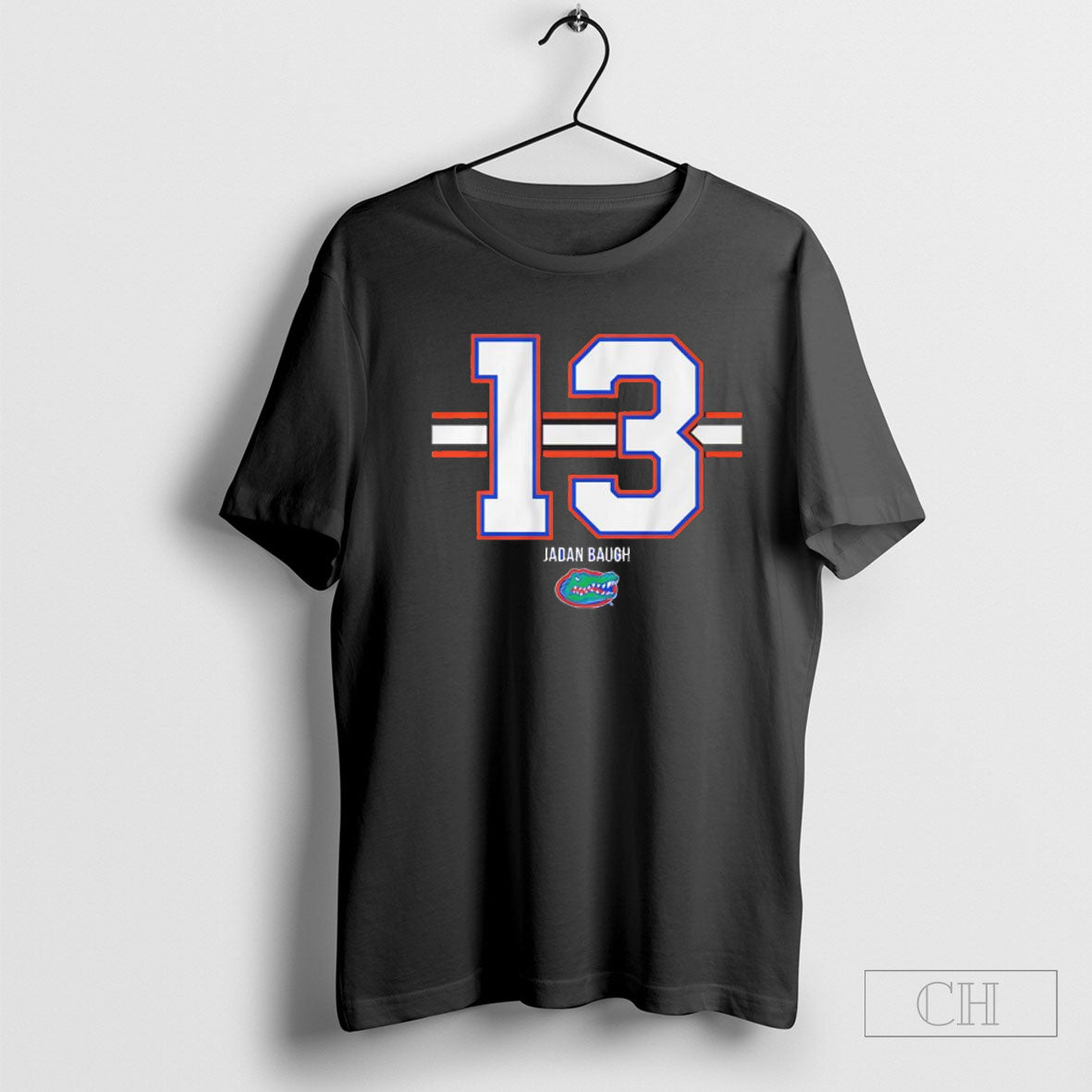Official Florida Gators Football Jadan Baugh Number 13 Stripe Sweater