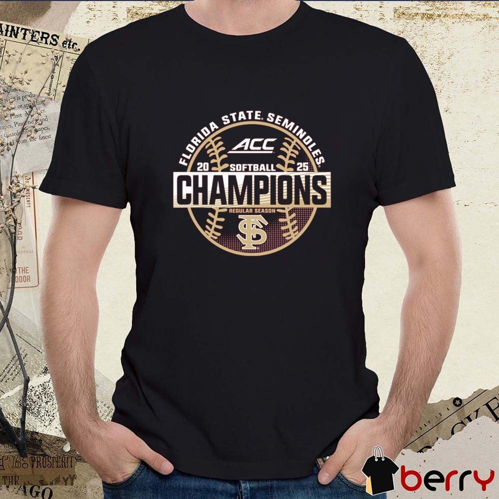 Florida State Seminoles NCAA ACC Softball Regular Season Champions 2025 t-shirt