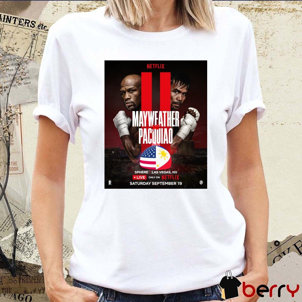 Floyd Mayweather Vs. Manny Pacquiao Sphere Las Vegas September 19 2026 Poster t-shirt