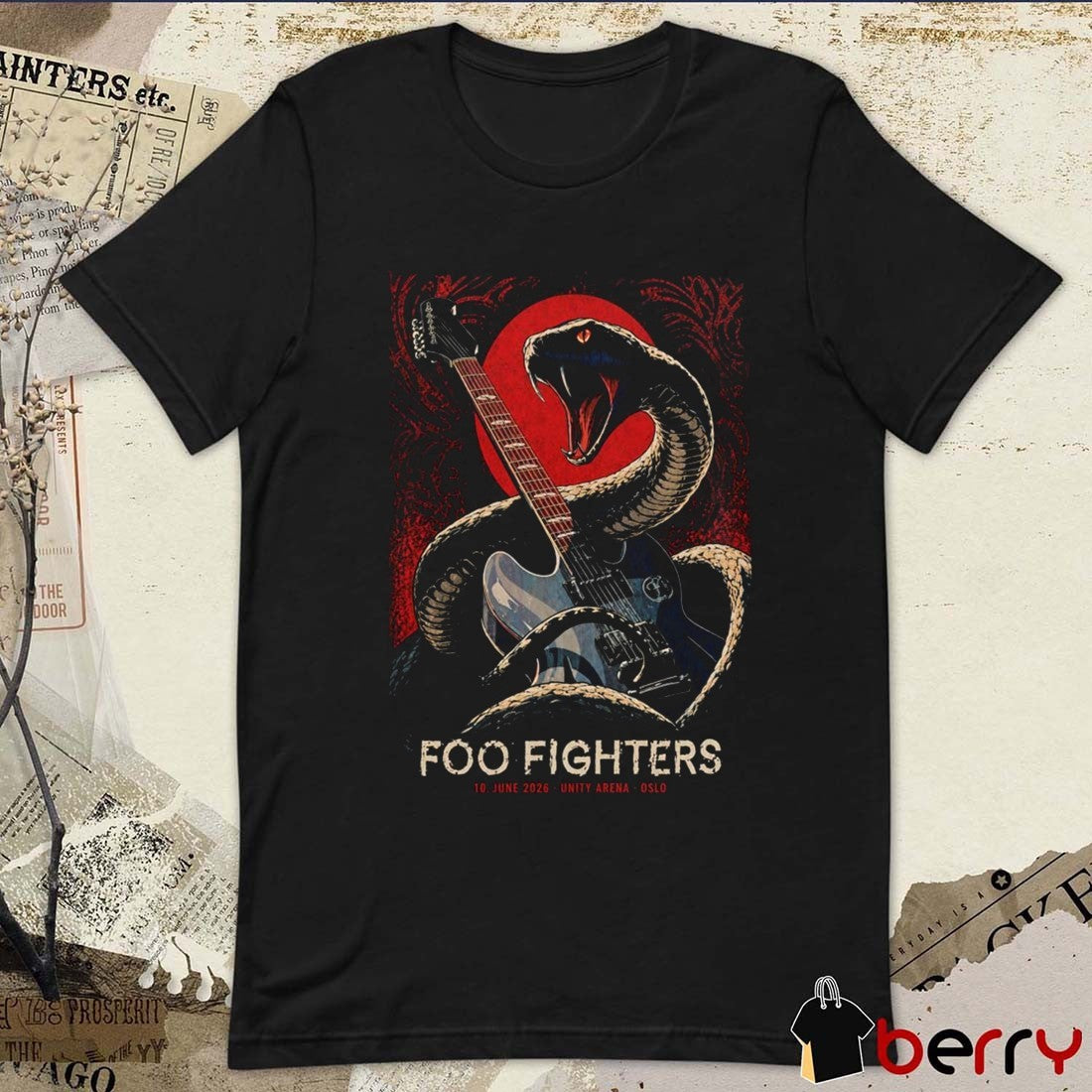 Foo Fighters Oslo At Unity Arena In Oslo Norway On June 10 2026 Poster t-shirt