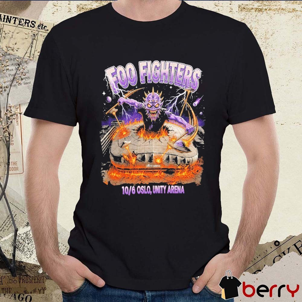 Foo Fighters Oslo At Unity Arena In Oslo Norway On June 10 2026 t-shirt
