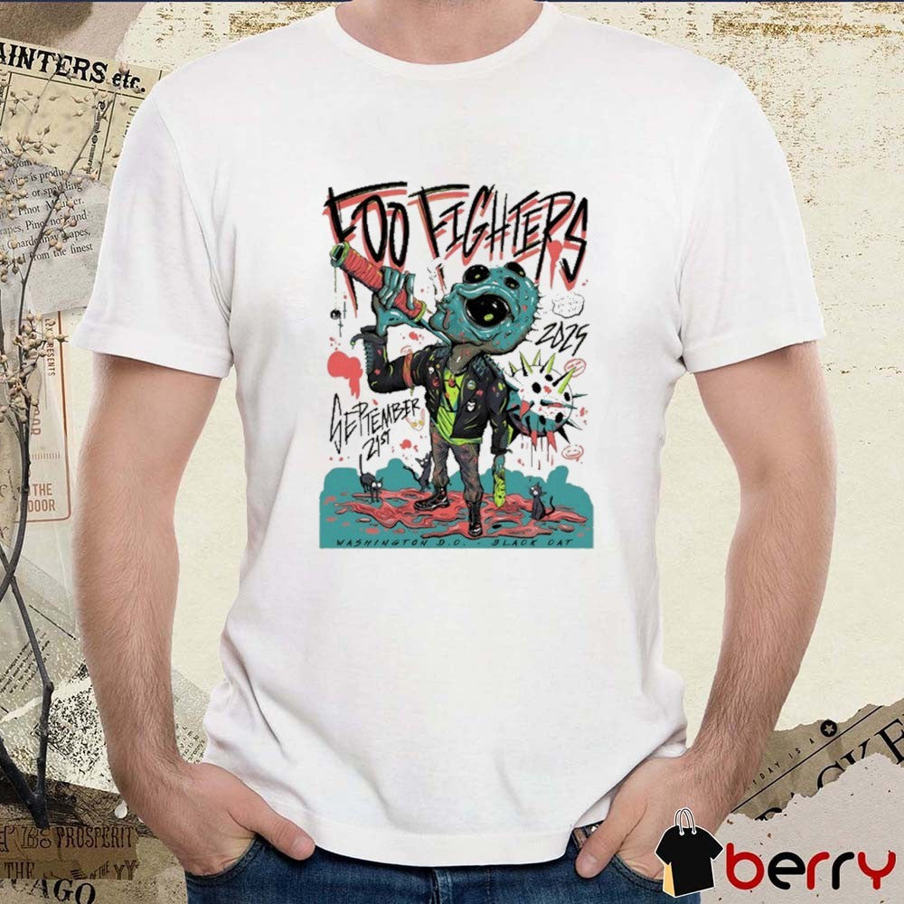 Foo Fighters September 21 2025 The Black Cat in Washington DC t-shirt