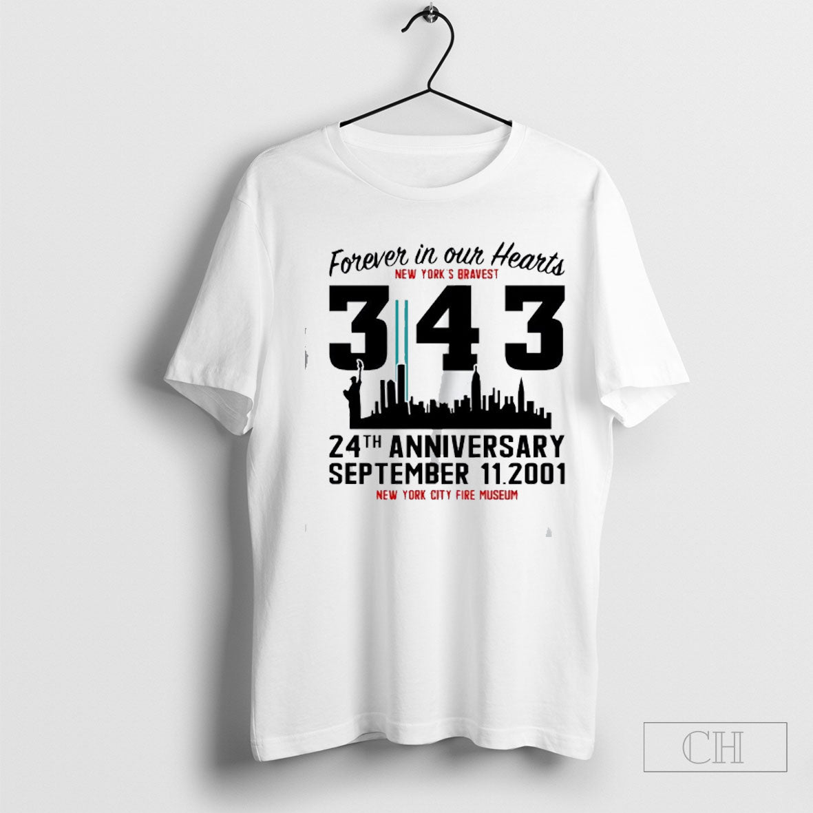 Official Forever In Our Hearts 343 New Yorks Bravest 24th Anniversary Sweater