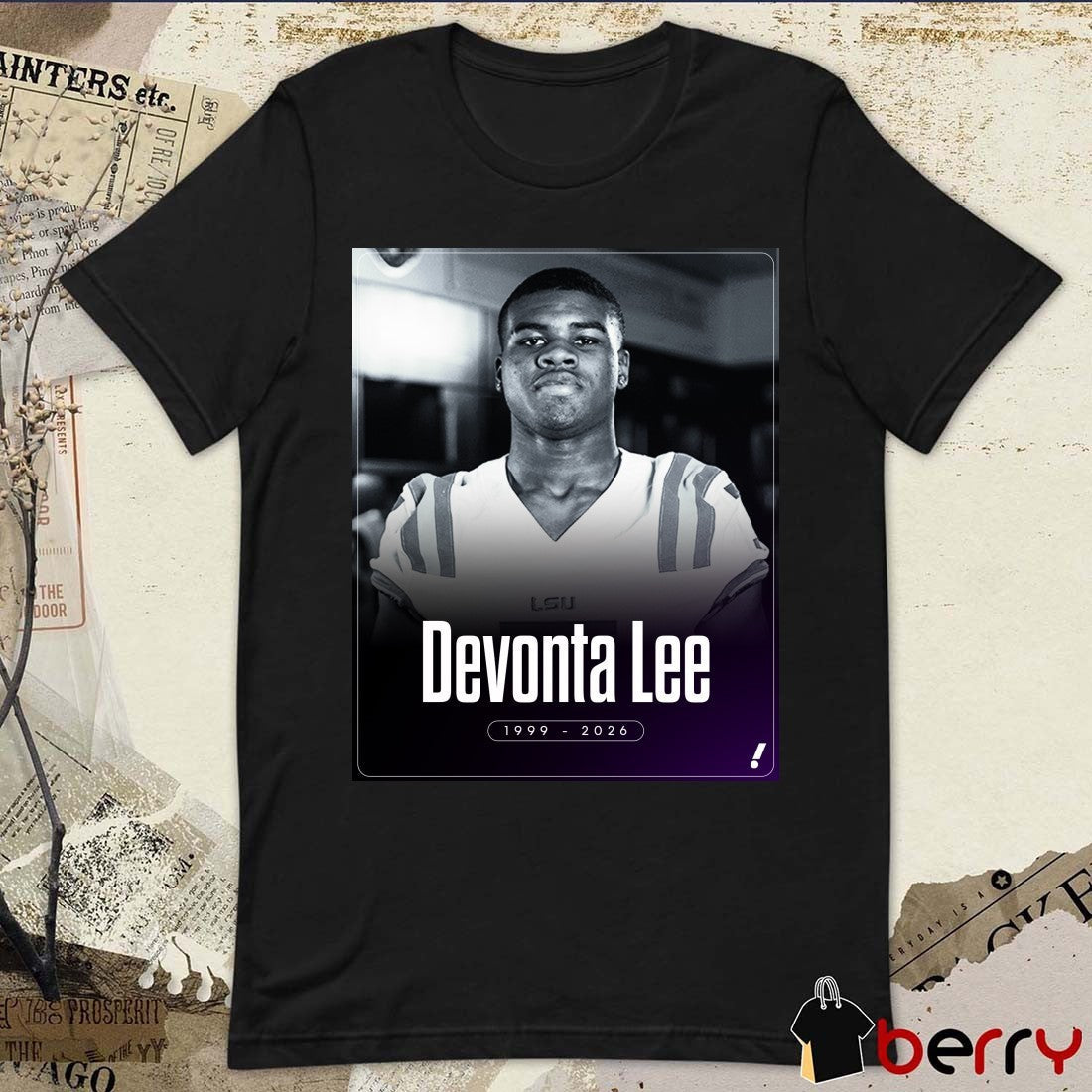 Former LSU and LA Devonta Lee Has Passed Away 1999 – 2026 Poster t-shirt