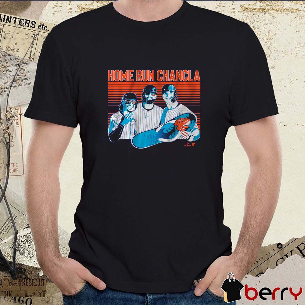 Francisco Lindor, Brandon Nimmo and Pete Alonso Home Run Chancla New York Mets MLB t-shirt