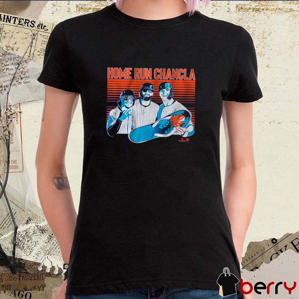 Francisco Lindor, Brandon Nimmo and Pete Alonso Home Run Chancla New York Mets MLB t-shirt