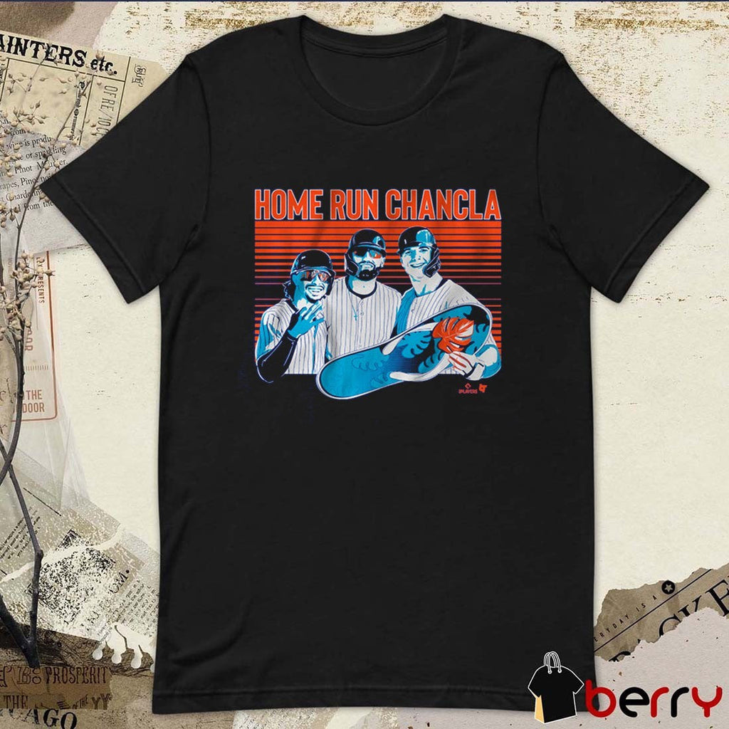 Francisco Lindor, Brandon Nimmo and Pete Alonso Home Run Chancla New York Mets MLB t-shirt