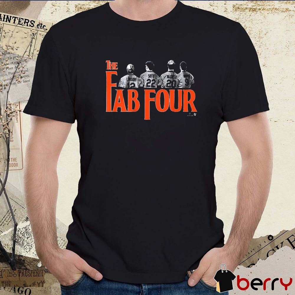 Francisco Lindor, Juan Soto, Pete Alonso, and Brandon Nimmo The Fab Four New York Mets 2025 t-shirt