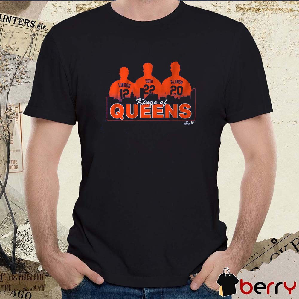 Francisco Lindor, Juan Soto, and Pete Alonso Kings Of Queens New York Mets MLB Baseball t-shirt