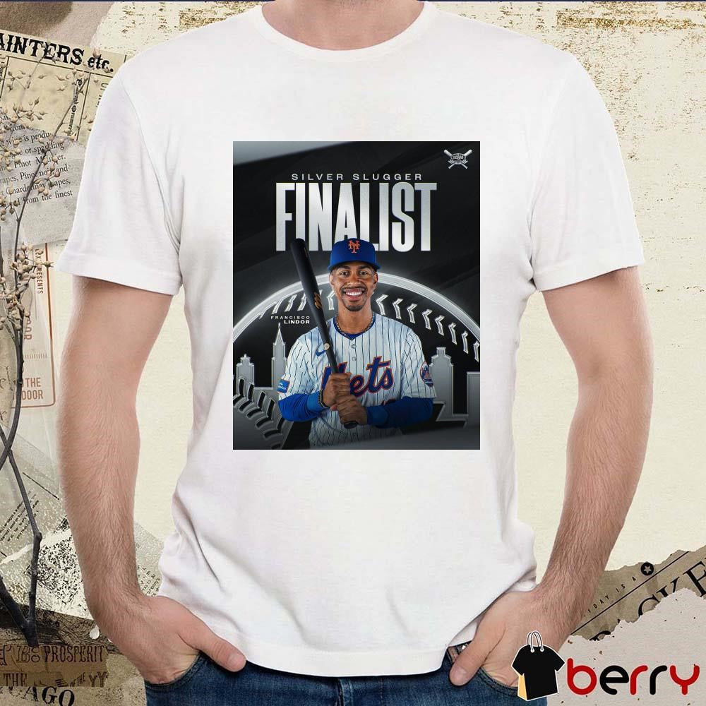 Francisco Lindor New York Mets MLB 2024 Silver Slugger finalists Poster t-shirt